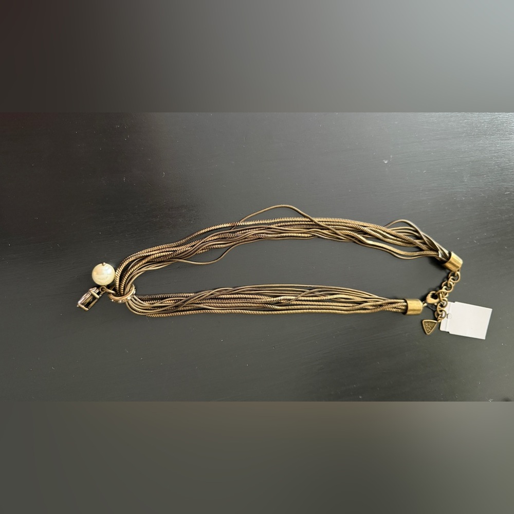 Silpada KRN0086 Gold-Tone Chain Necklace with pendant